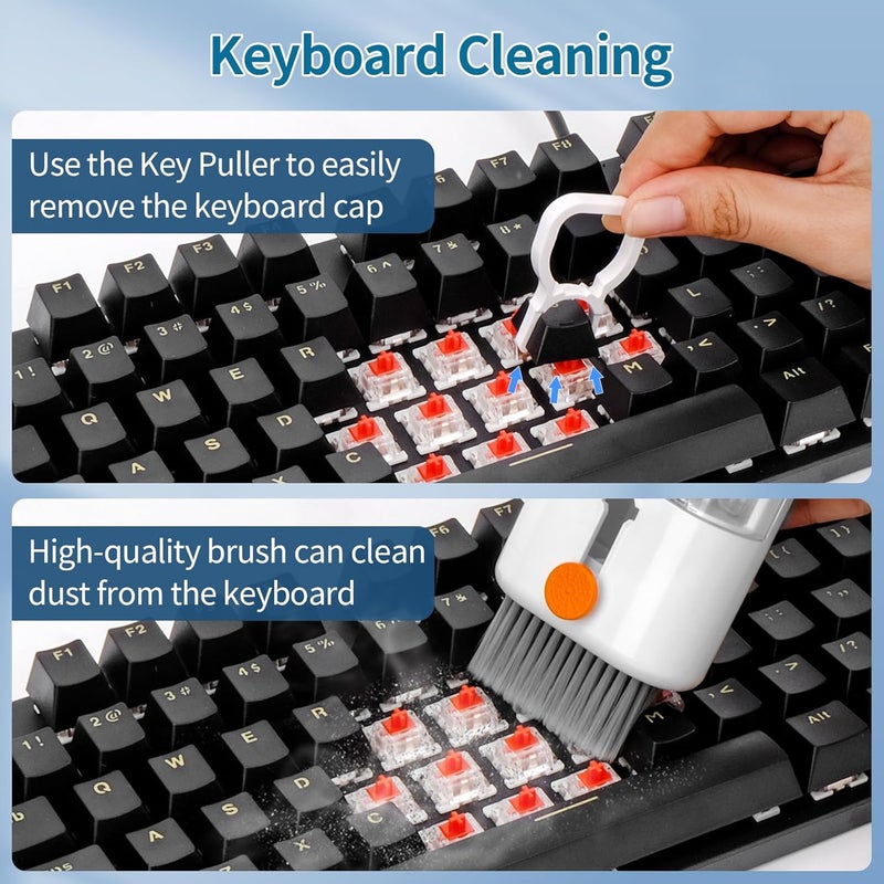 CleaniKu Keyboard Cleaner Laptop Cleaning Kit - All in One Computer Tech Cleaning Brush, Multi-Function Pc Accessories with Airpod Cleaning Kit, Electronic Laptop Screen Cleaner for MacBook, iPhone, Gaming - Image 4